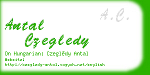 antal czegledy business card