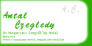 antal czegledy business card